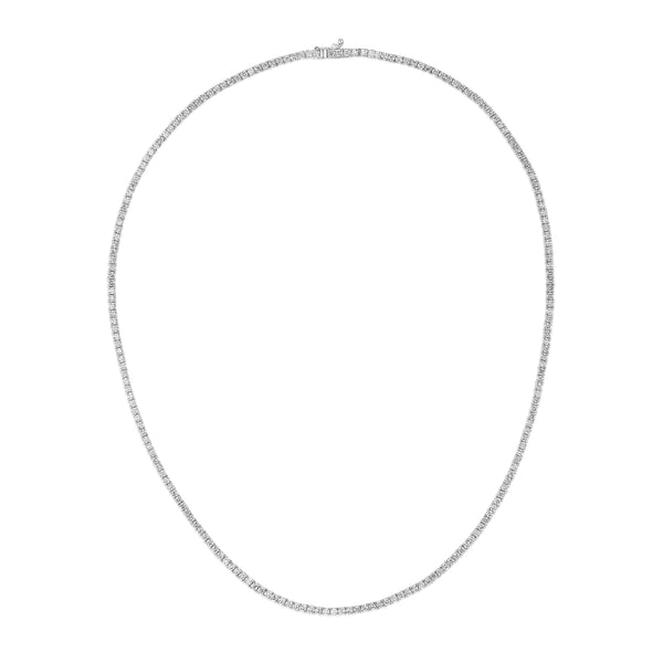 6.00ct Lab Diamond Tennis Necklace in 9K White Gold G/VS